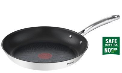 Tefal DUETTO+ G7320634 Frying Pan 28 cm Stainless Steel Non-Stick Black