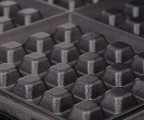 Adler AD 3036 waffle iron 4 waffle(s) 1500 W Black  Grey
