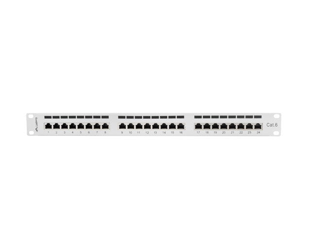 Lanberg Patch Panel 24 RJ-45 1U Metal Grey PPS6-1024-S