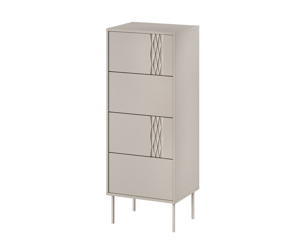 Cama TRESSE Chest of Drawers 4S 50x40x125 Cashmere Matt