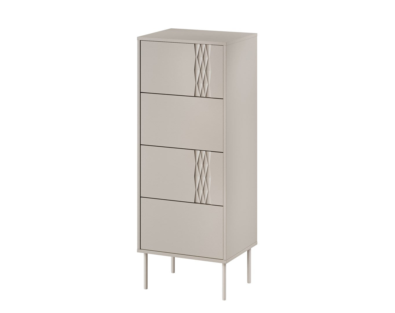 Cama TRESSE Chest of Drawers 4S 50x40x125 Cashmere Matt