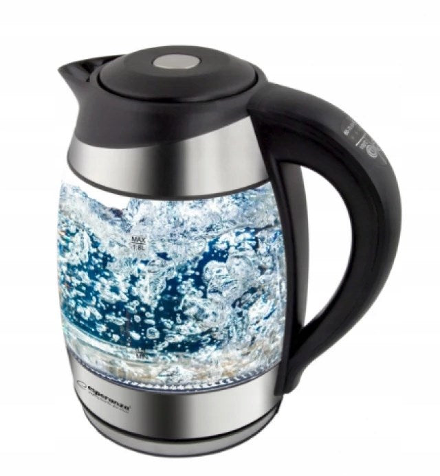 Esperanza EKK026 electric kettle 1.7 L 2200 W Black  Transparent