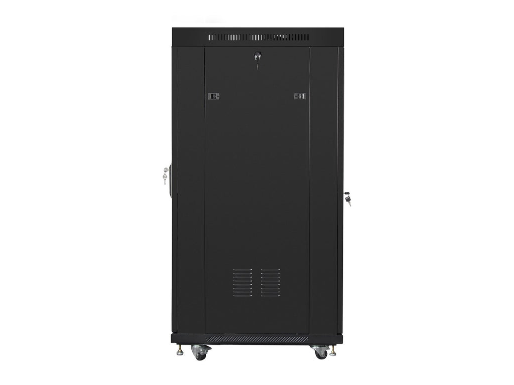 LANBERG Rack Cabinet 19 27U Floor Standing Black LCD Glass Door
