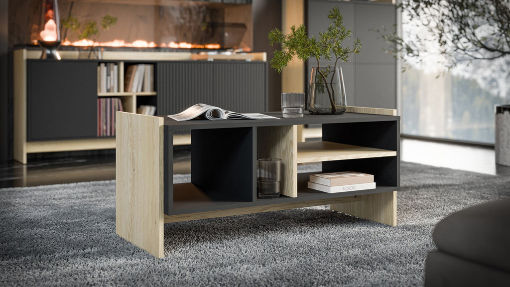 Cama PORTO Bench/Table 100x50x46 Oak/Black