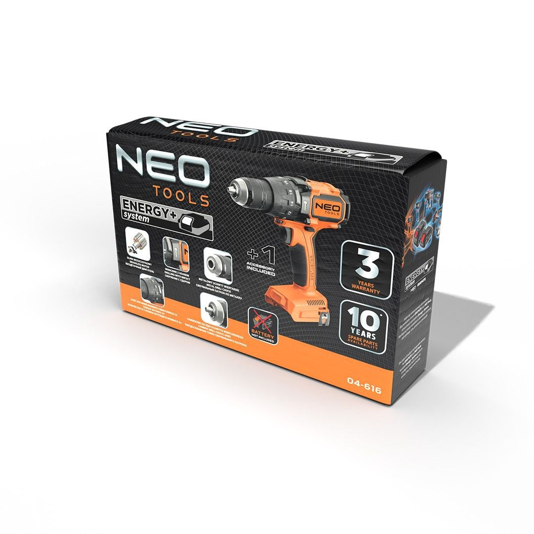 NEO tools Brushless Drill/Driver 100Nm Impact 18V 04-616