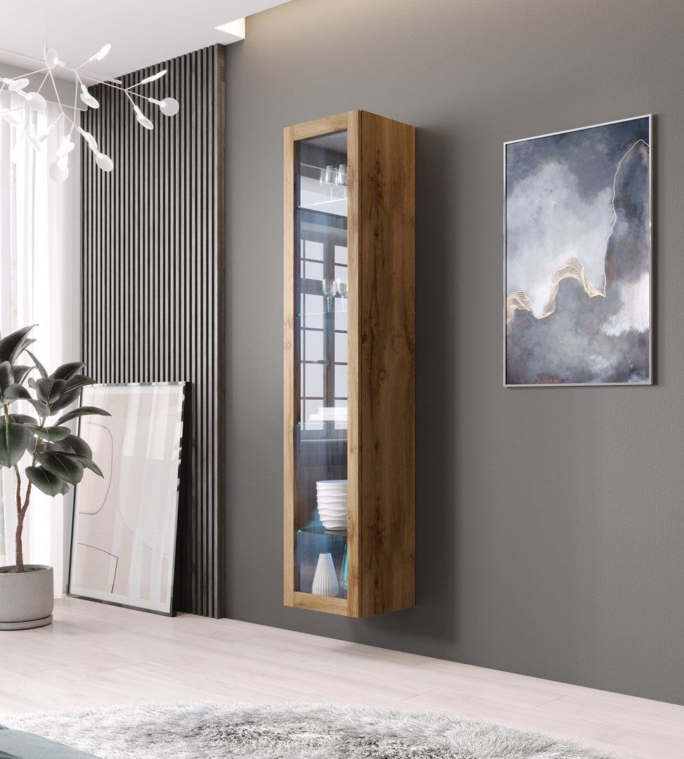 Cama Glass-case VIGO '180' 180/40/30 Wotan Oak