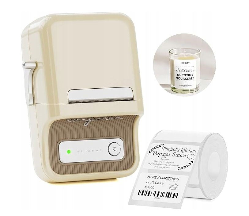 Niimbot B21 S Label Printer Wireless White Thermal Technology Compatible with PC, Android, iOS