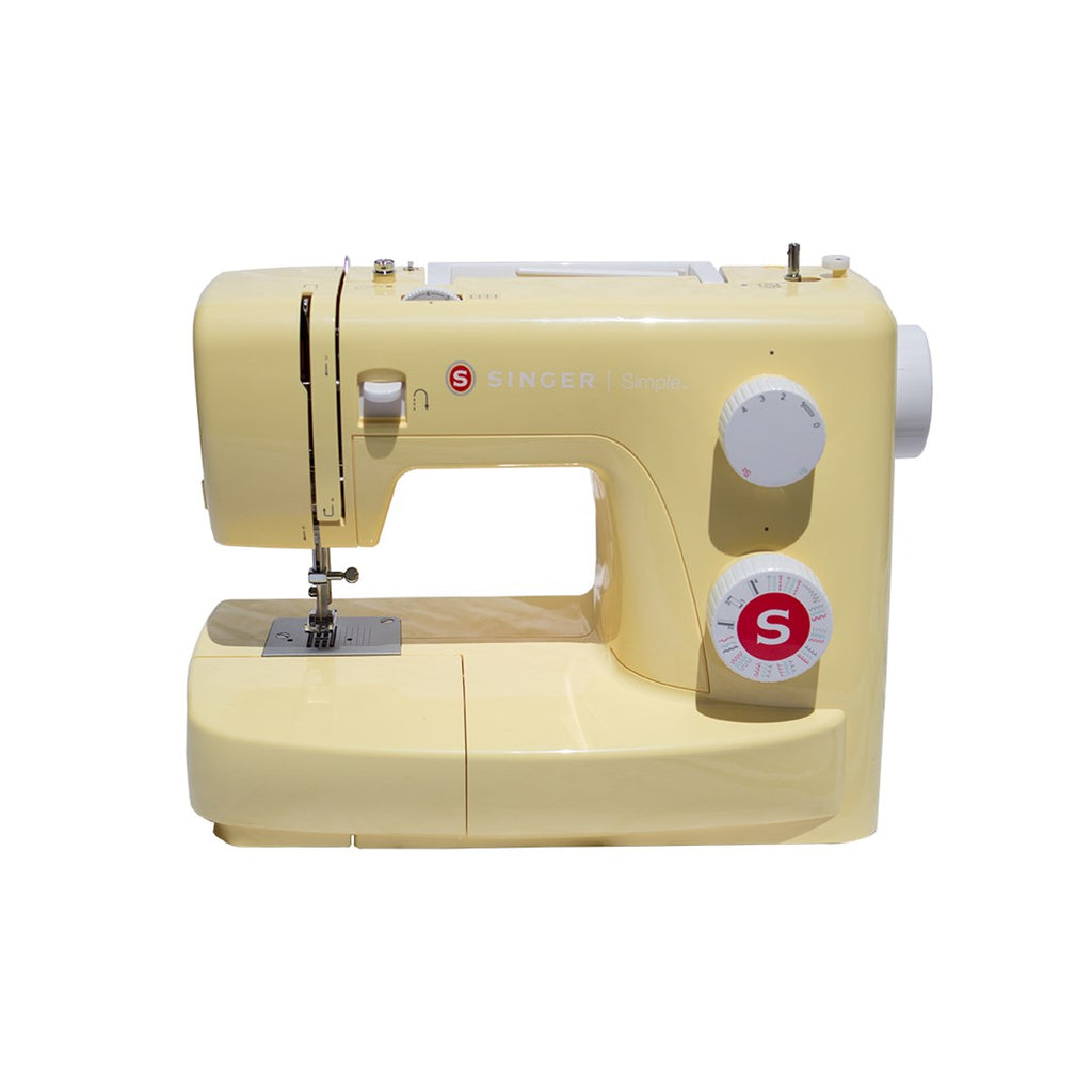 SINGER Simple 3223Y - Semi-automatic Sewing Machine - Yellow - 4 Step - Rotary Dial - Zigzag Foot (Simple 3223Y)
