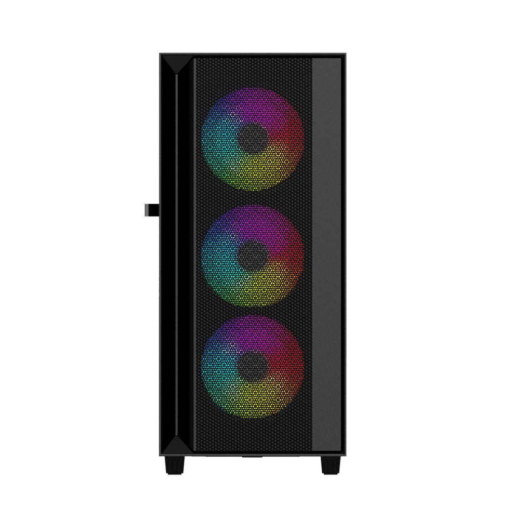 Gembird Fornax 4000 ARGB gaming ATX computer case  Midi Tower  backlight  Black