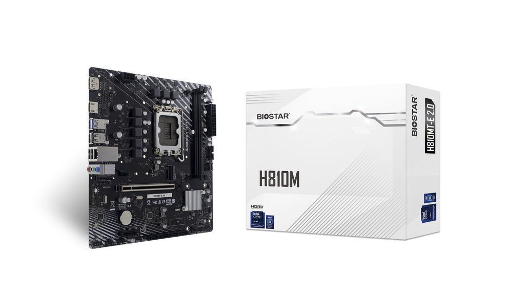 Biostar Motherboard H810MTE 2.0 LGA 1851 Intel H810 Chipset 128GB DDR5