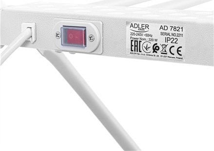 Adler Foldable Electric Clothes Dryer AD 7821 220W