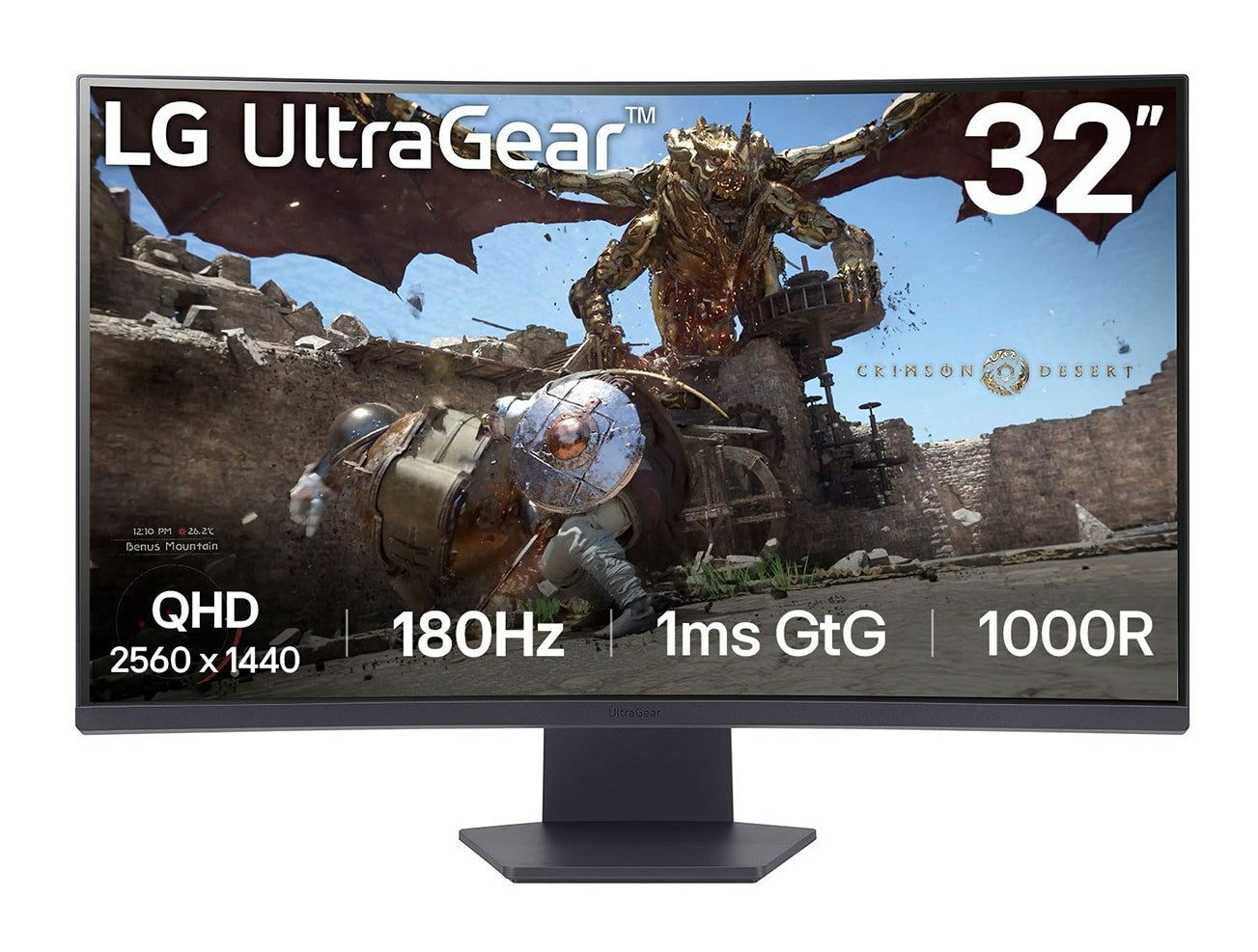 LG 32GS60QC-B Monitor 80 cm (31.5") Quad HD LCD Black