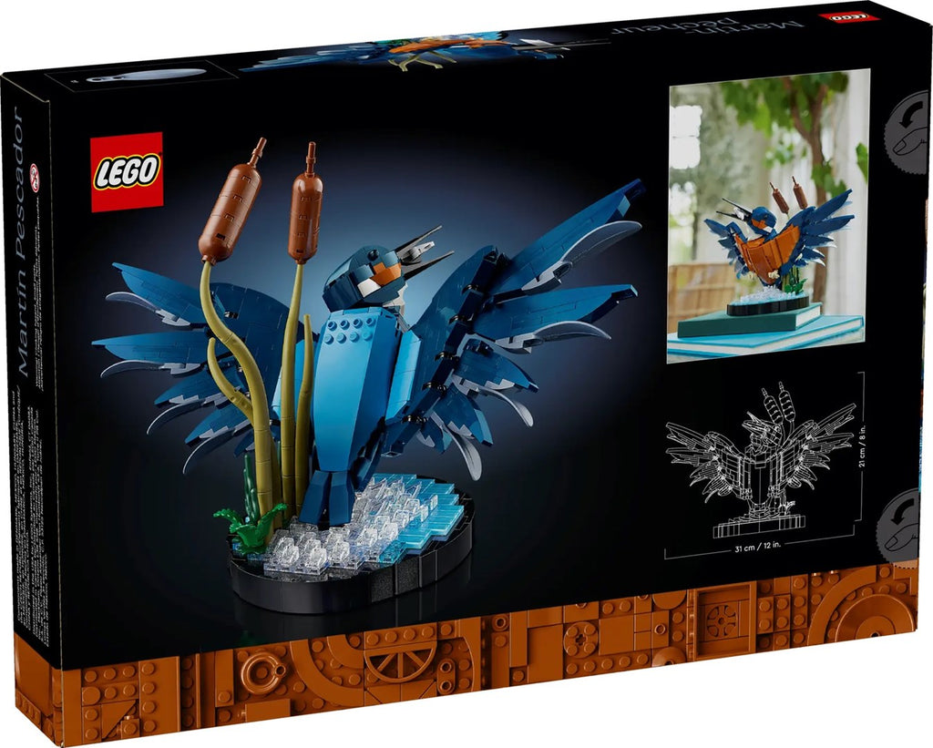 LEGO ICONS 10331 Kingfisher Bird - Home Decor Building Set for Adults
