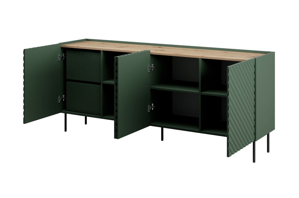 4D2SZ Chest of Drawers ONDA 200x45xH85 Green
