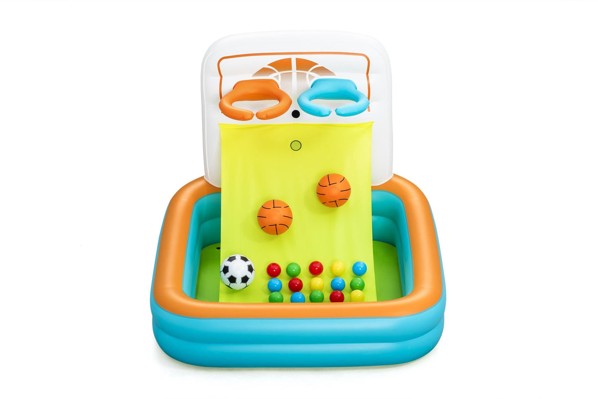 Bestway Kick ‘N Swish 3-in-1 Multi-Use Inflatable Ball Pit with 18 Play Balls