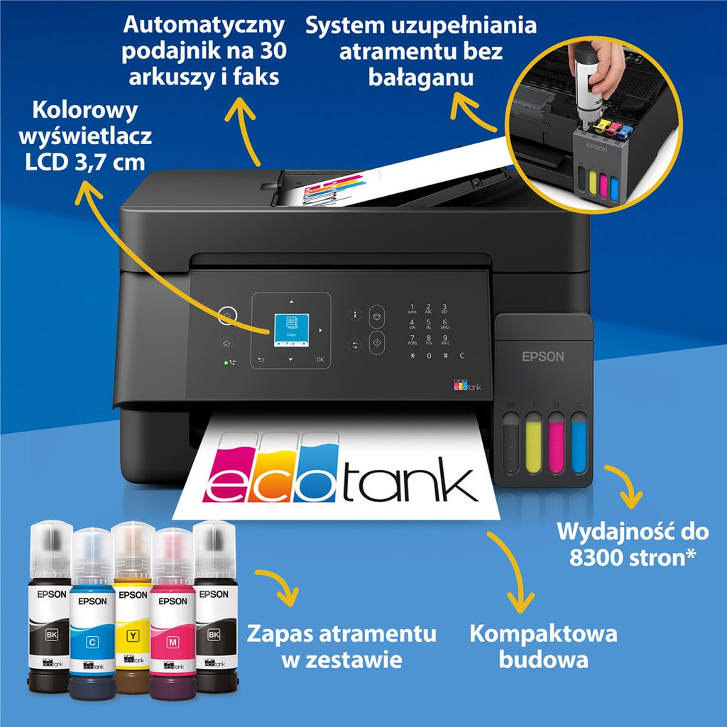 Epson EcoTank L5390 Inkjet A4 5760 x 1440 DPI 33 ppm Wi-Fi