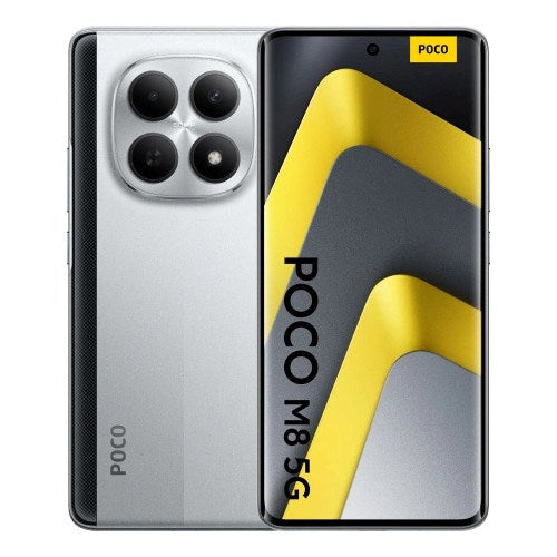 POCO M8 5 G Smartphone 17.2 cm (6.77) Hybrid Dual SIM USB Type-C 8 GB 256 GB 5520 mAh Silver