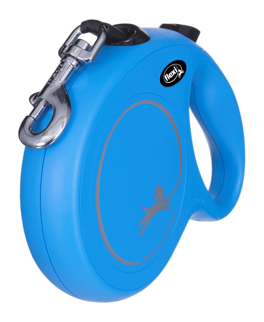 Flexi New Classic L Tape 8 m - Blue Retractable Leash (CL30T8-251-BL-20)