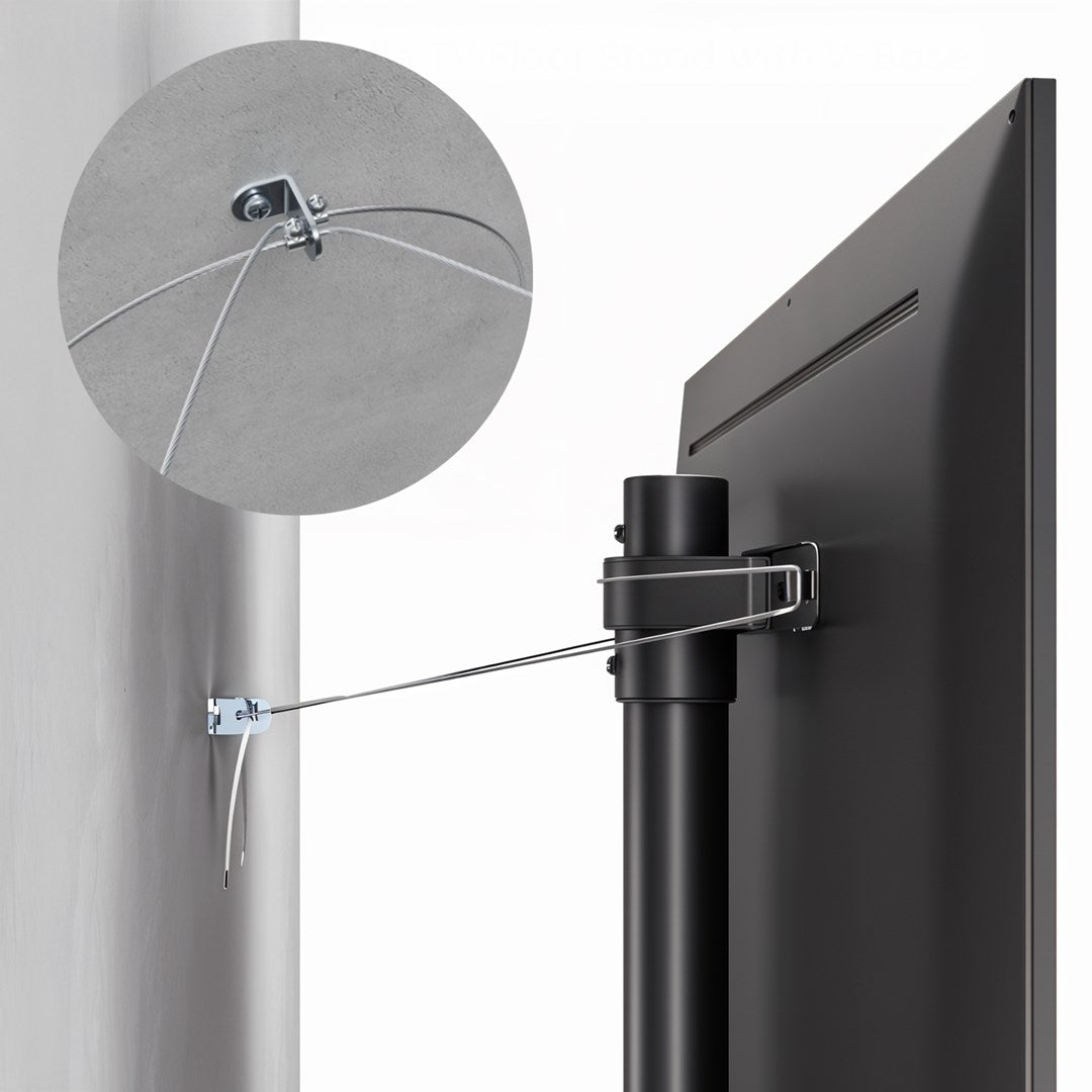 Maclean TV Floor Stand Bracket 32-70 Max. VESA 400x400 Max. 40 kg MC-494