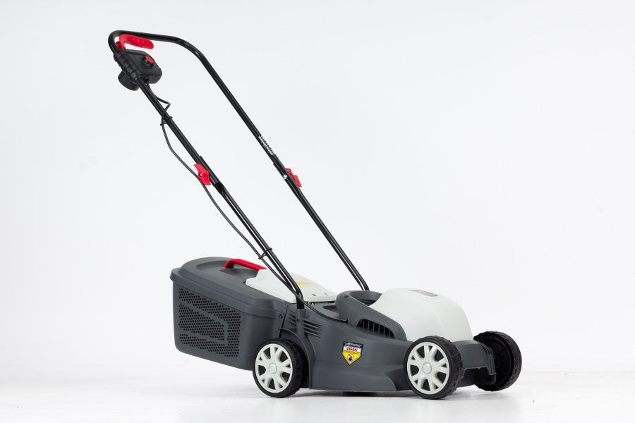 NAC LE12-32-PB-KC Electric Lawn Mower 1200W 32 cm Cutting Width Grass Catcher