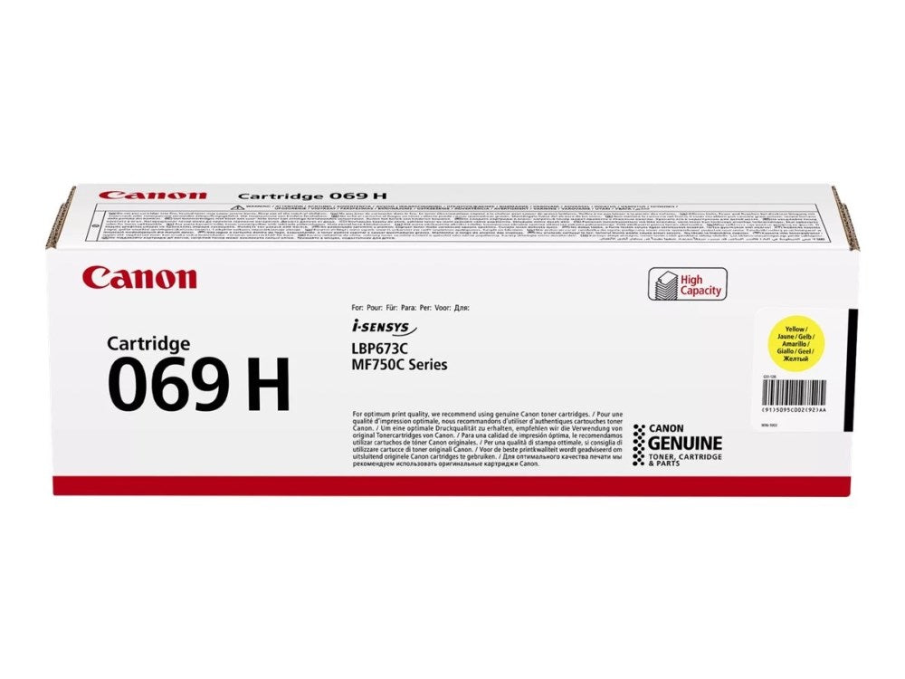 Canon 5095C004 Toner Cartridge Yellow Original for Canon Printers 5500 Pages
