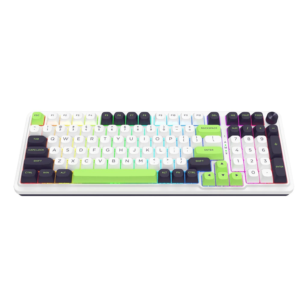 REDRAGON K686WBG-RGB-MAX Eisa Max keyboard USB + RF Wireless + Bluetooth White  Black