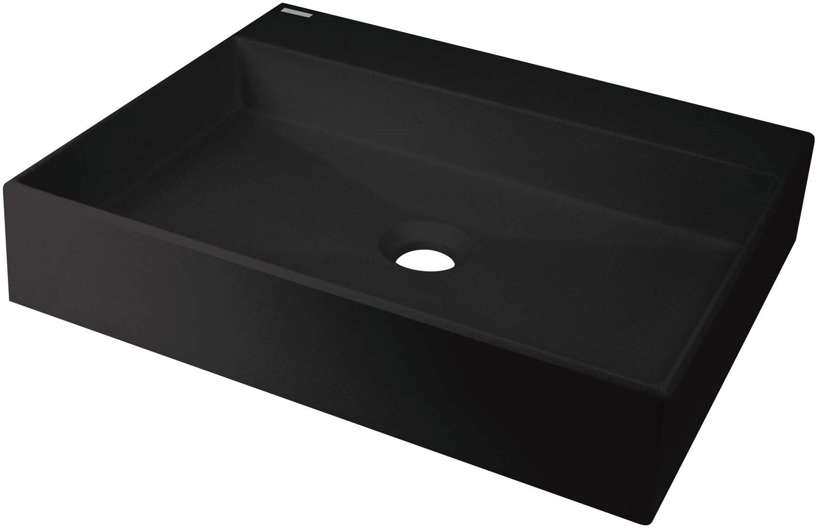 Granite countertop washbasin with space for a tap - 500x400 mm