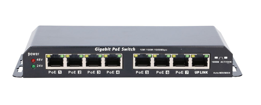 Extralink KRATOS PoE Switch 7x Gigabit 1x Uplink RJ45 60W