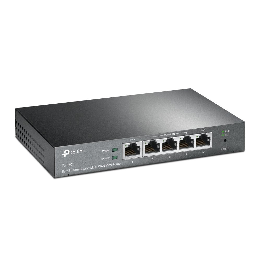 TP-Link Omada Gigabit VPN Router TL-ER605 Black Compact Design