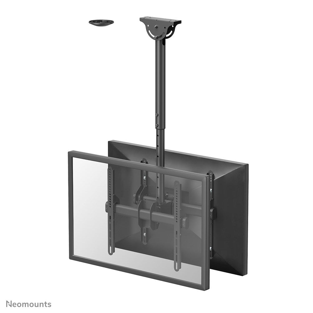 NEWSTAR NM-C440DBLACK Dual Monitor/TV Mount Ceiling 32-60" - Height Adjustable