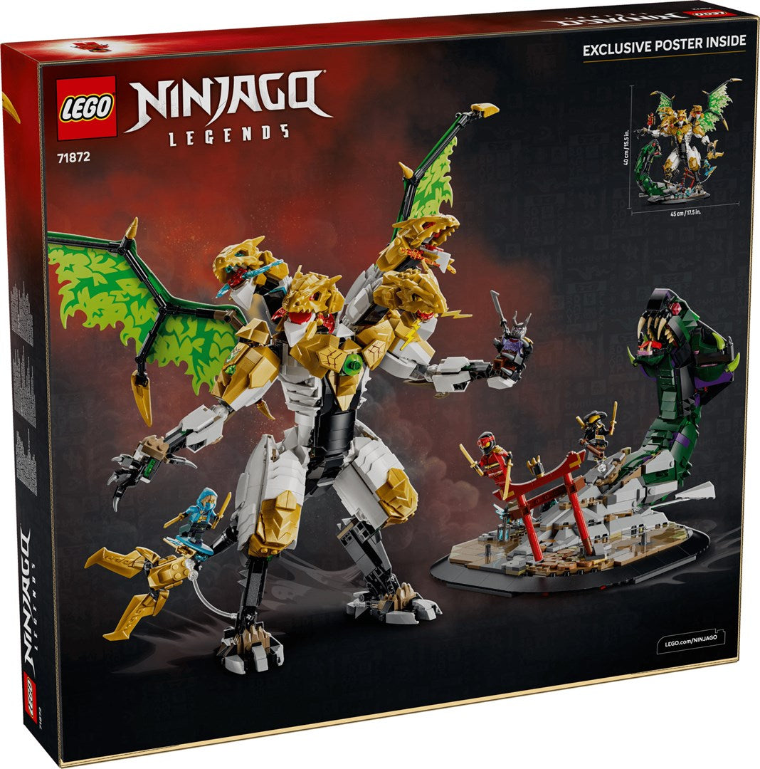 LEGO NINJAGO Building Blocks 71872 Ultra Dragon Battle - 2178 Pieces - 4 Minifigures - Ages 12+