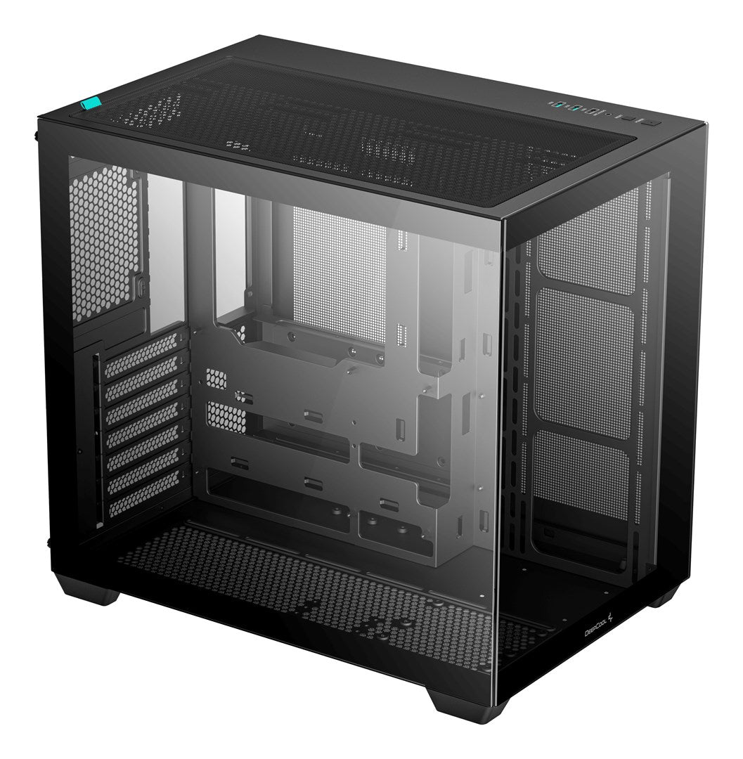 DeepCool CG530 Case Black - Dual Chamber Design - Tempered Glass - ATX - CG530