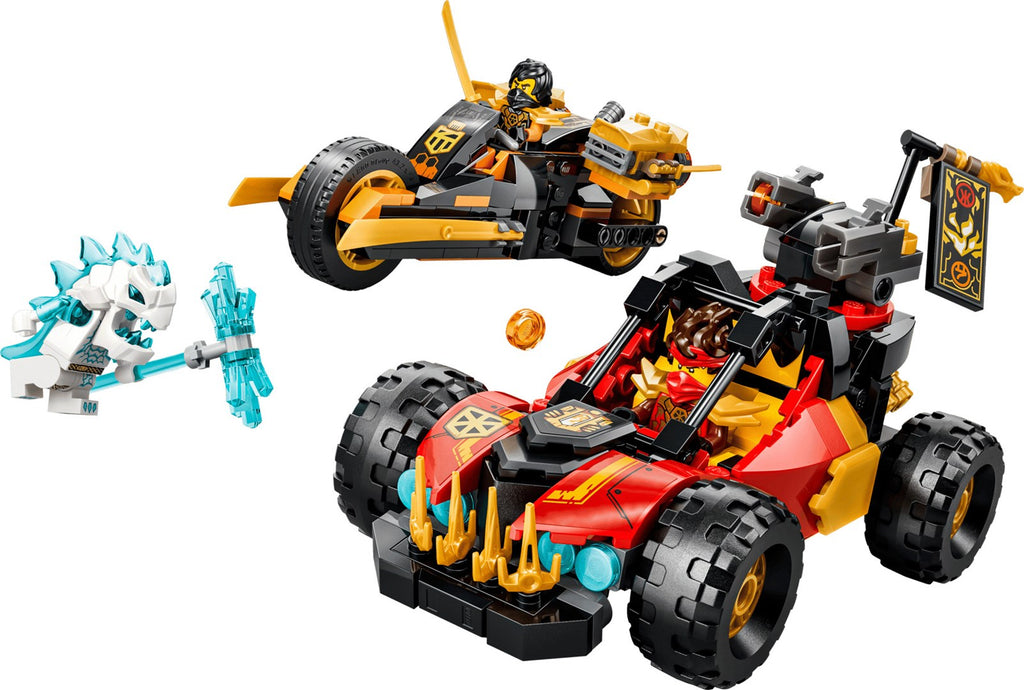LEGO NINJAGO Kai and Cole's Combiner Vehicles Set, 394 Pieces, Ages 7+, Model 71864