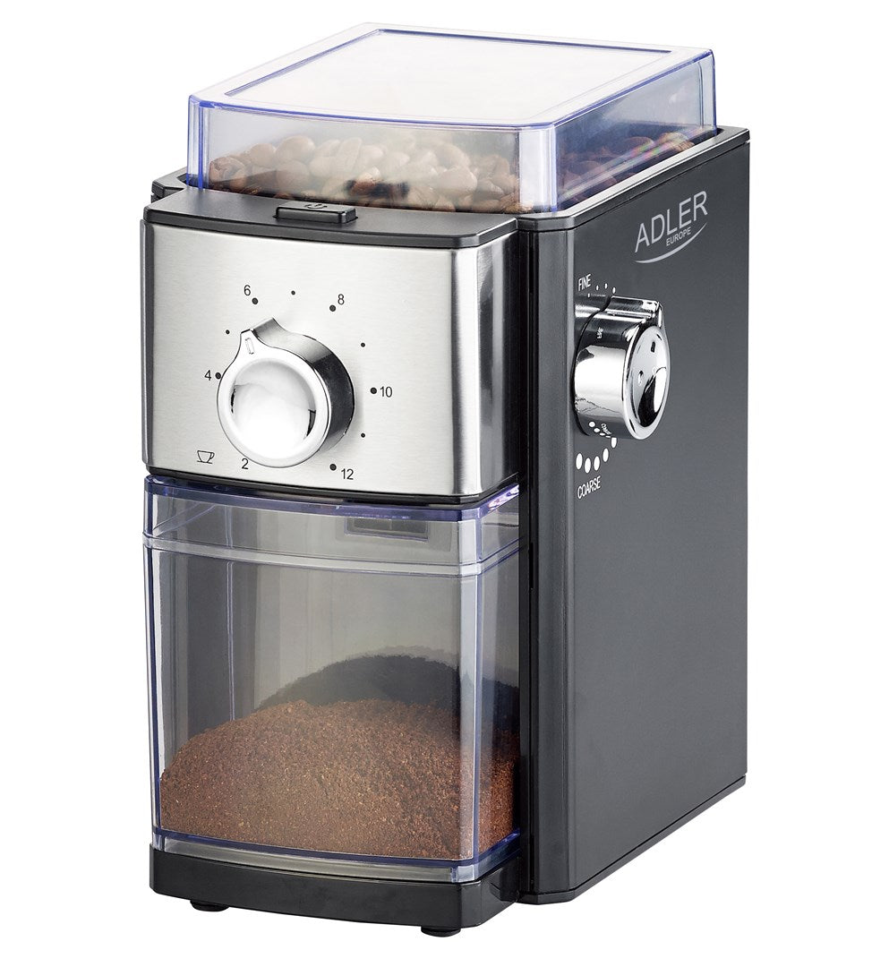 Adler AD 4448 Burr Coffee Grinder - 300 W - Black