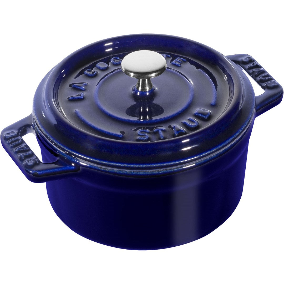 Staub Cocotte Round 20 Graphite Grey Cast Iron 0.25 Quart