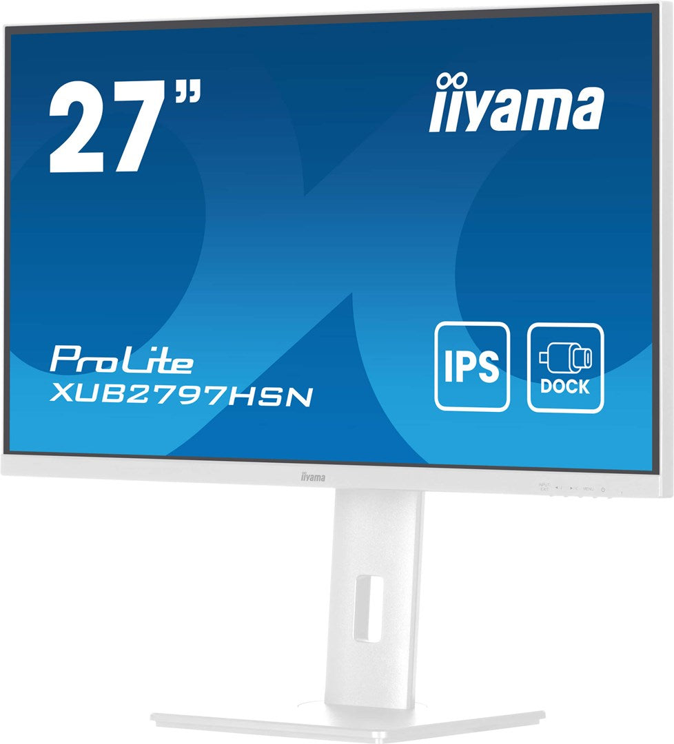 IIYAMA ProLite XUB2797HSN-W2 27" Full HD Monitor 1920x1080 100Hz IPS White