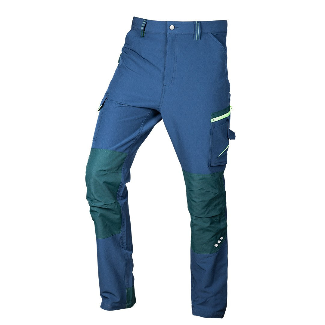 NEO TOOLS Work Trousers Navy and Green Size XXL 81-295-3-XXL