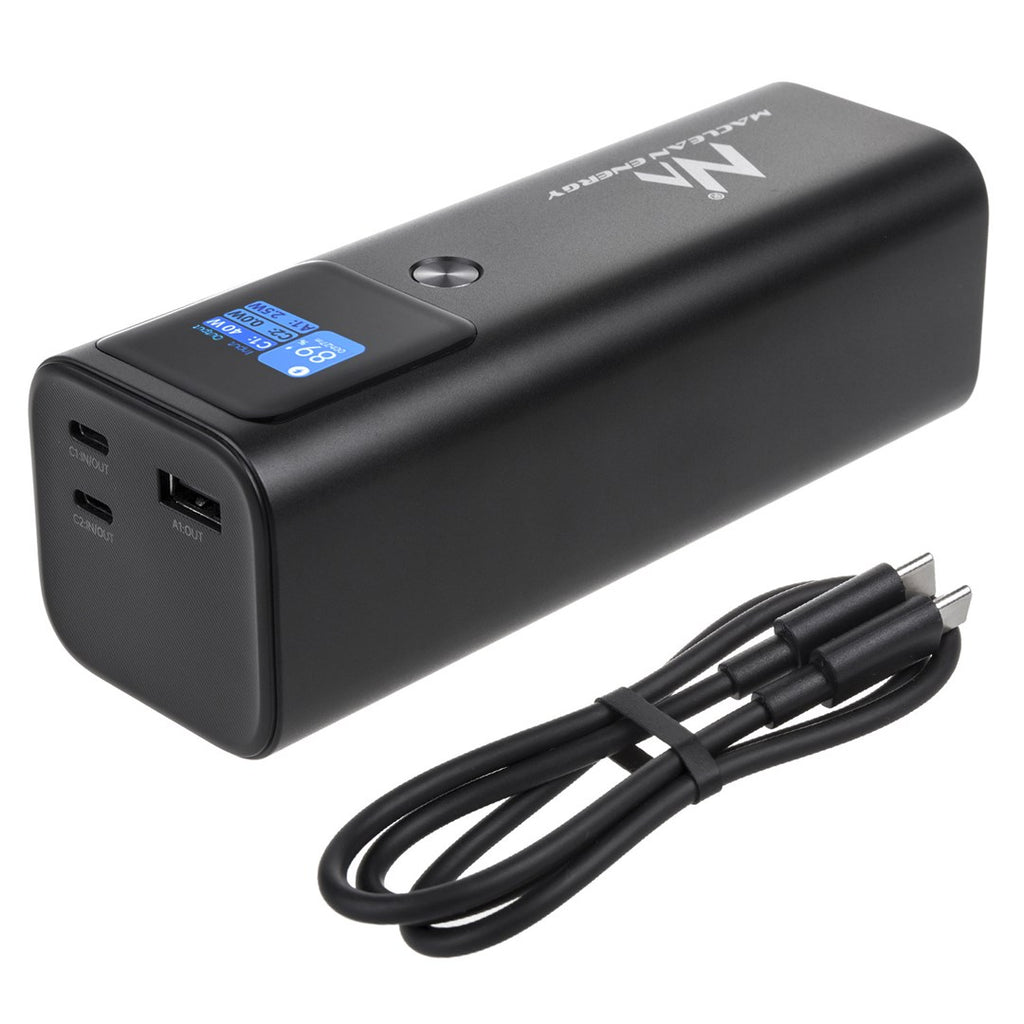 Mobile Battery Power Bank Maclean  24600mAh  Power Delivery (PD) 140W  Fast/Quick/Super Charge  88.56Wh  2x Type-C  USB  MCE335