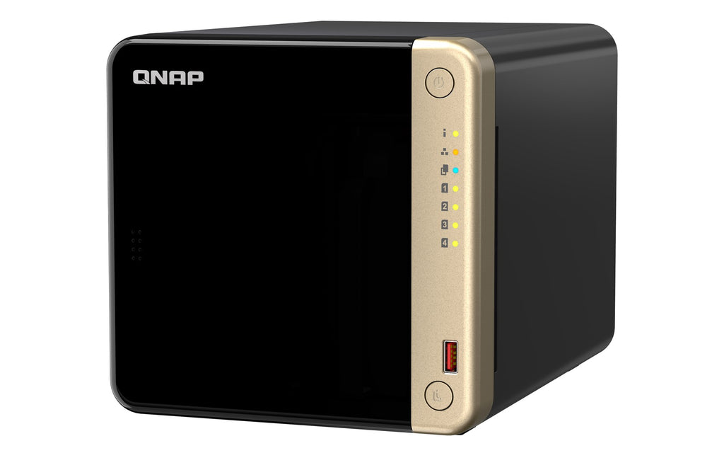 QNAP TS-464 - NAS Server - 4 Bays - SATA 6Gb/s - RAID 0,1, 5,6, 10, JBOD - 8 GB RAM