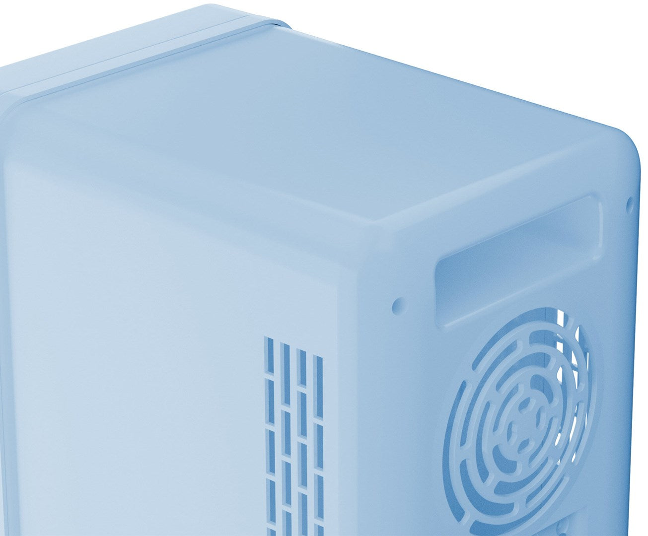 ELLE 4 L Mini Fridge with LED Makeup Mirror Blue
