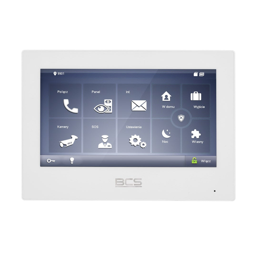 BCS Video Monitor 550 g 255 mm x 186 mm x 73 mm Intercom System BCS-MON7700W-S