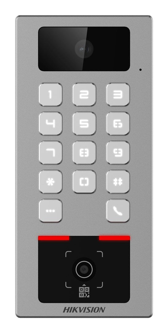 Hikvision DS-K1T502DBWX-CQR access control reader Entrance control terminal Grey