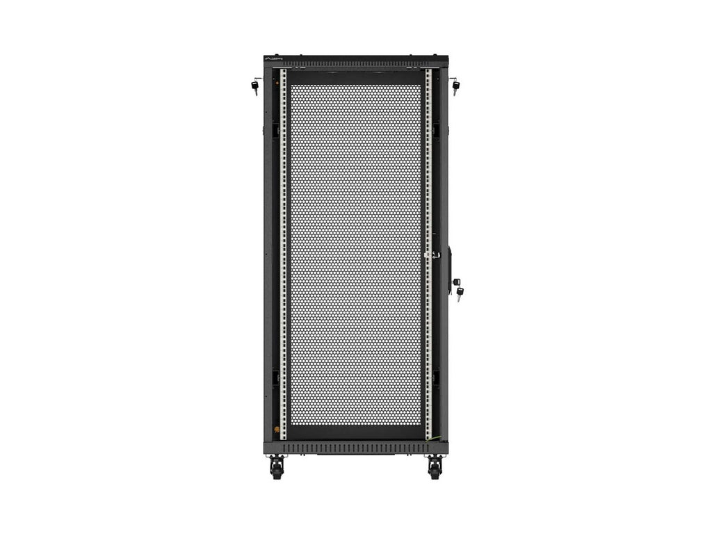 Lanberg Floor Standing Rack Cabinet 27U Black FF01-6027-23B - 800 kg Capacity, Perforated Door, Key Lock