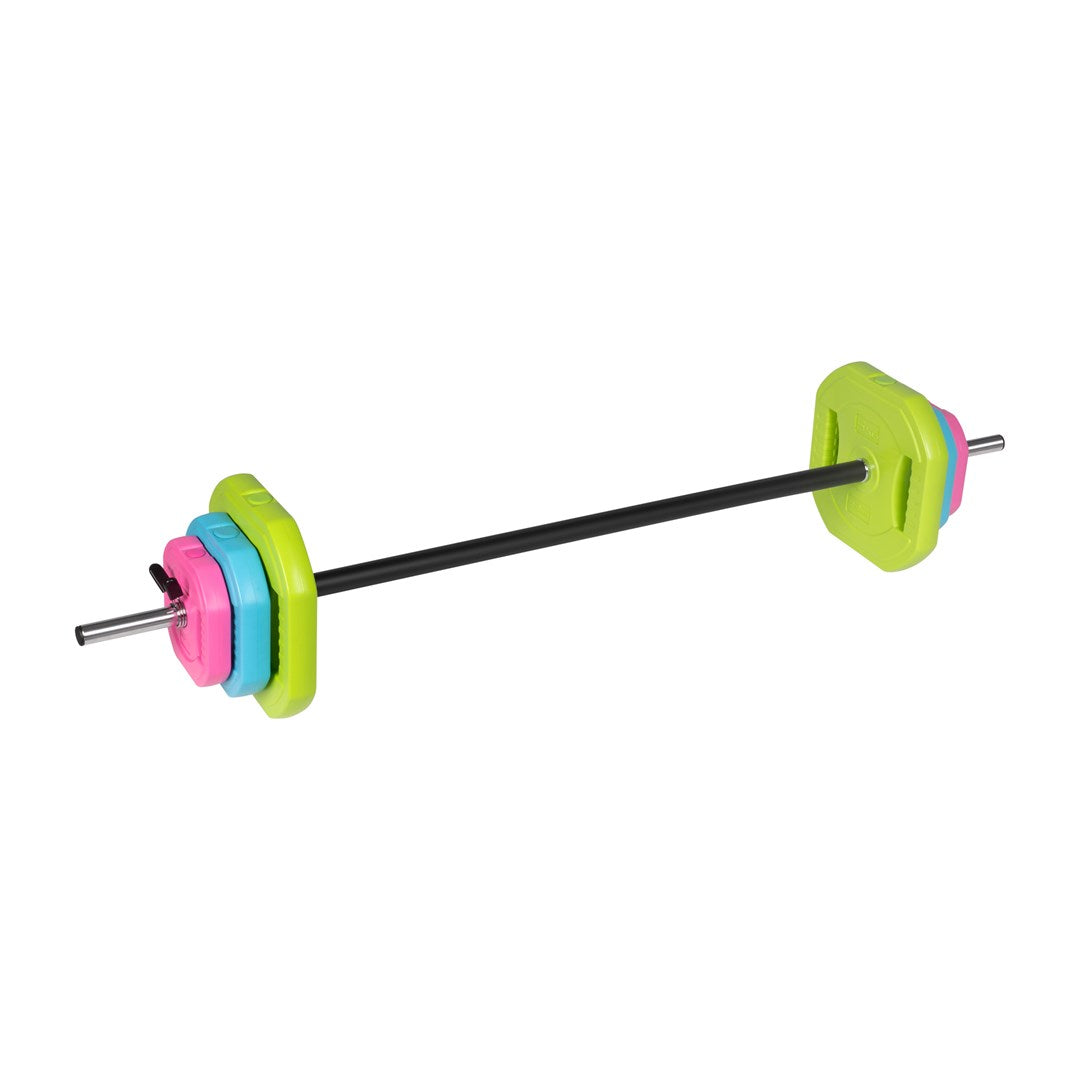 Sztanga składana z obciążeniem bitumicznym  gryf 140cm   zestaw treningowy 20kg  REBEL ACTIVE
