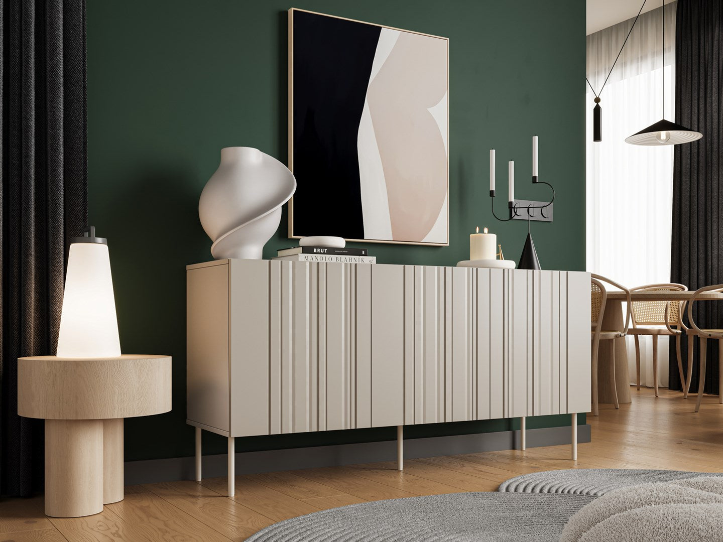 Cama Chest of drawers ISLA 150 5x40x75 cashmere matt