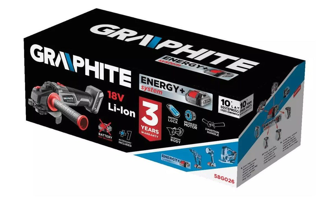 Graphite 58G026 angle grinder 1.61 kg