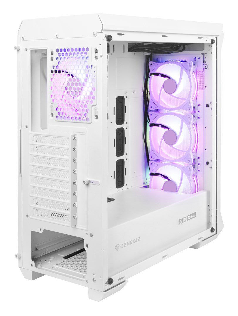 GENESIS Irid 505 ARGB Midi Tower Case White