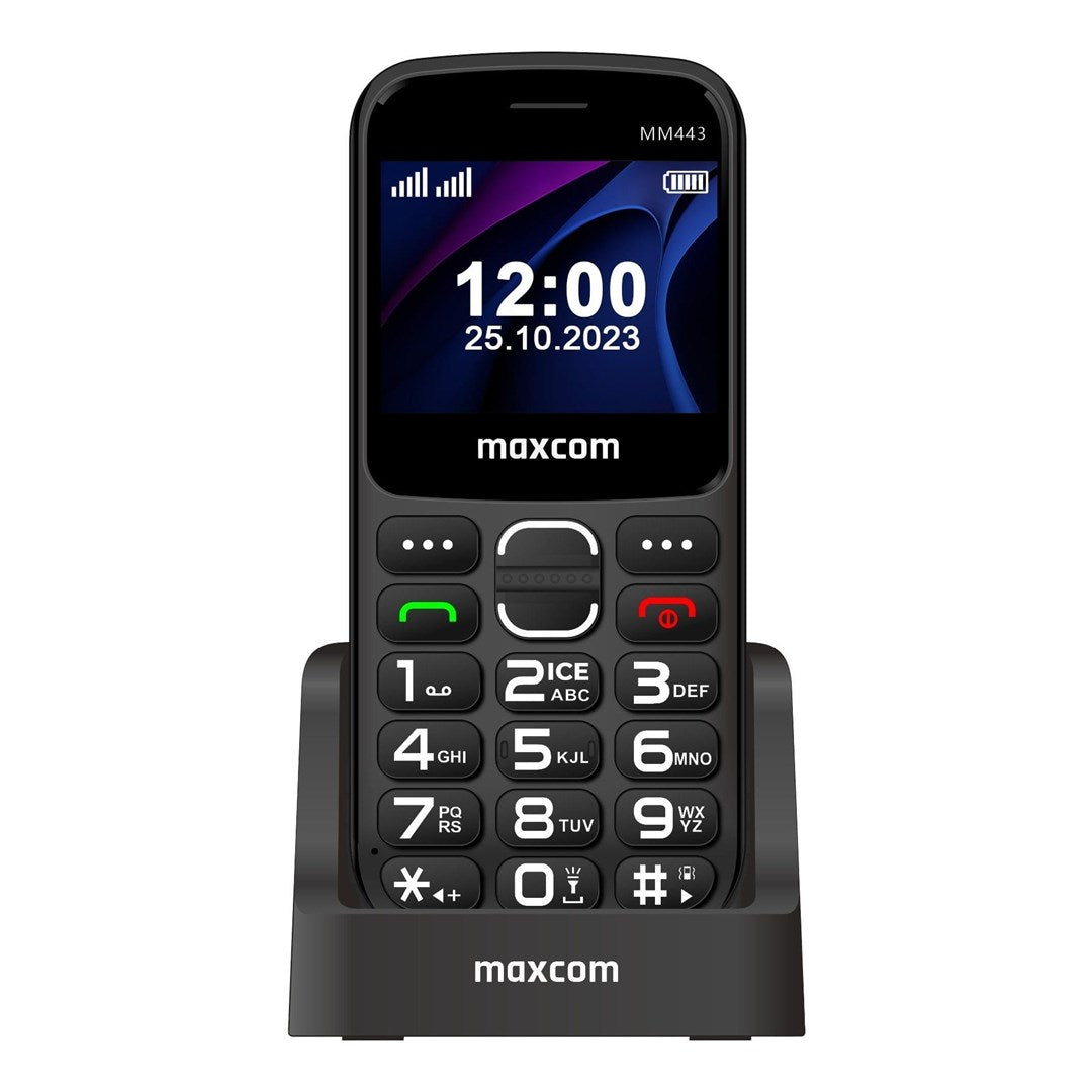 Maxcom Comfort MM443 Feature Phone 5.87 cm (2.31") Black 110 g MM443