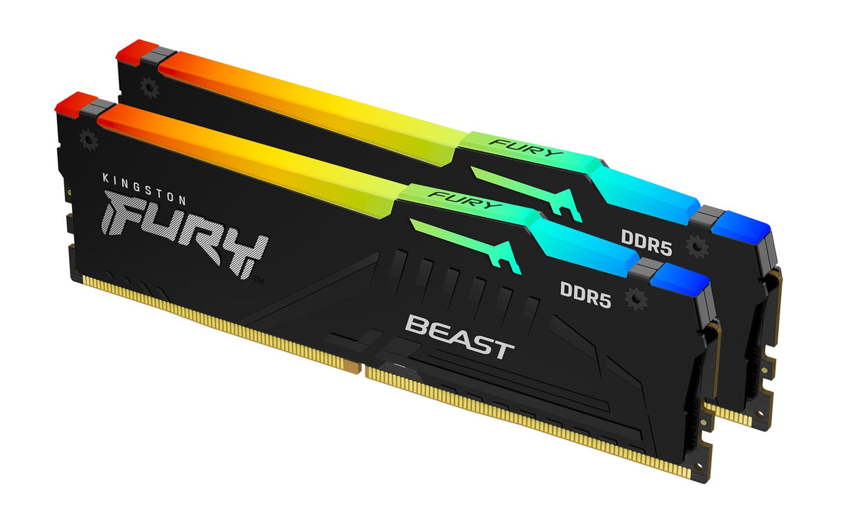 Kingston Technology FURY Beast RGB Memory Module 16 GB 2 x 8 GB DDR5 5600 MHz (KF556C36BBEAK2-16)