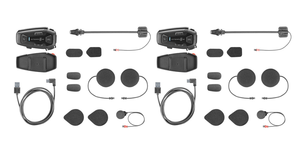 INTERPHONE U-COM 8R Motorbike Intercom, Bluetooth 5.2
